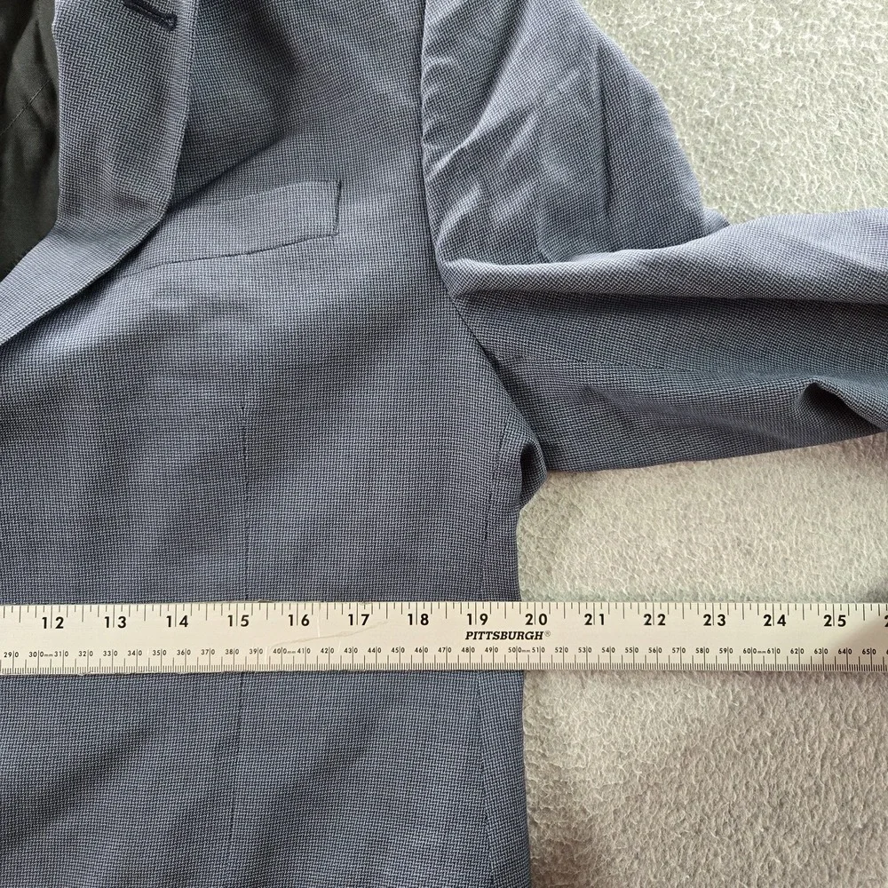 Armani Exchange Men Blazer 33W Blue Suit Jacket Button Long Sleeve